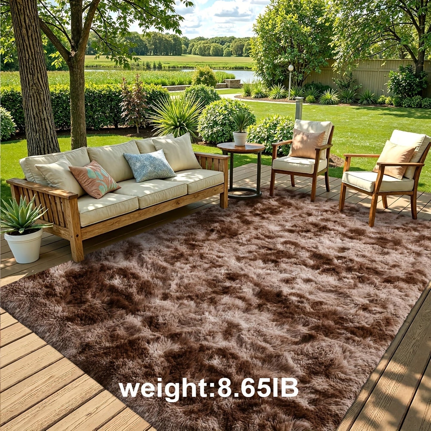 Non-Slip Area Rug Fluffy Soft Carpet – Modern Home Decor Floor Mat for Living Room, Bedroom, Kitchen & Bathroom | Easy Clean Cute Plush Rug