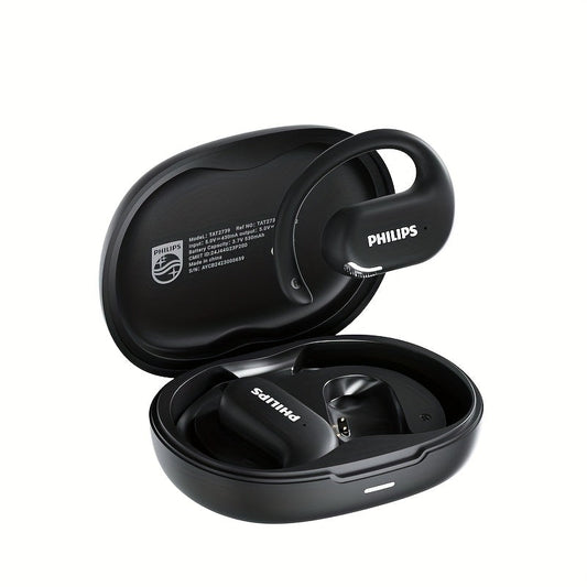 Philips TAT2739 Open-Ear Wireless Headphones AI Call Noise Reduction 360 Spatial Sound for Bedside Audio, Alarms and Room Entertainment