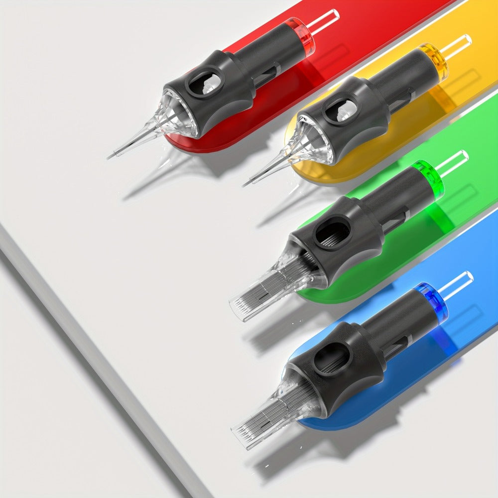Tattoo Machine Kit POSEIDON BT29 Wireless Rotary Pen with LED Color Screen, 2300mAh Battery, 10 Cartridges and 11 Inks