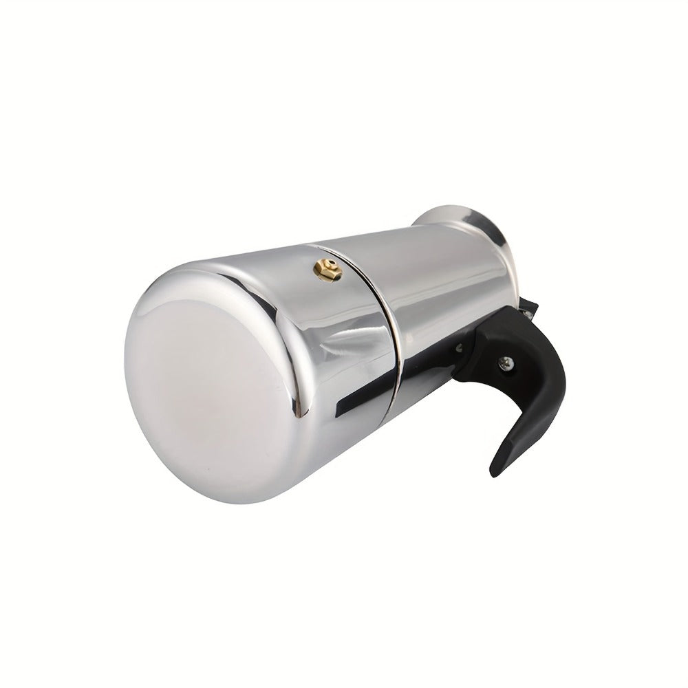 Stainless Steel Moka Pot Italian Espresso Maker – 2/4/6/9 Cup Stovetop Coffee Maker, Straight Style Moka Express for Home