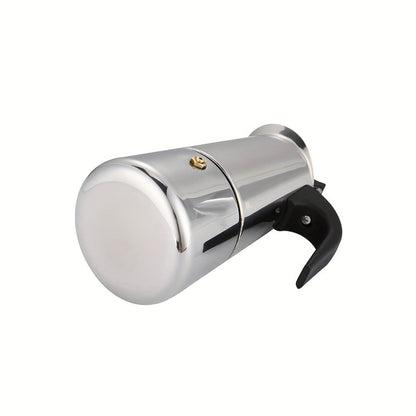 Stainless Steel Moka Pot Italian Espresso Maker – 2/4/6/9 Cup Stovetop Coffee Maker, Straight Style Moka Express for Home