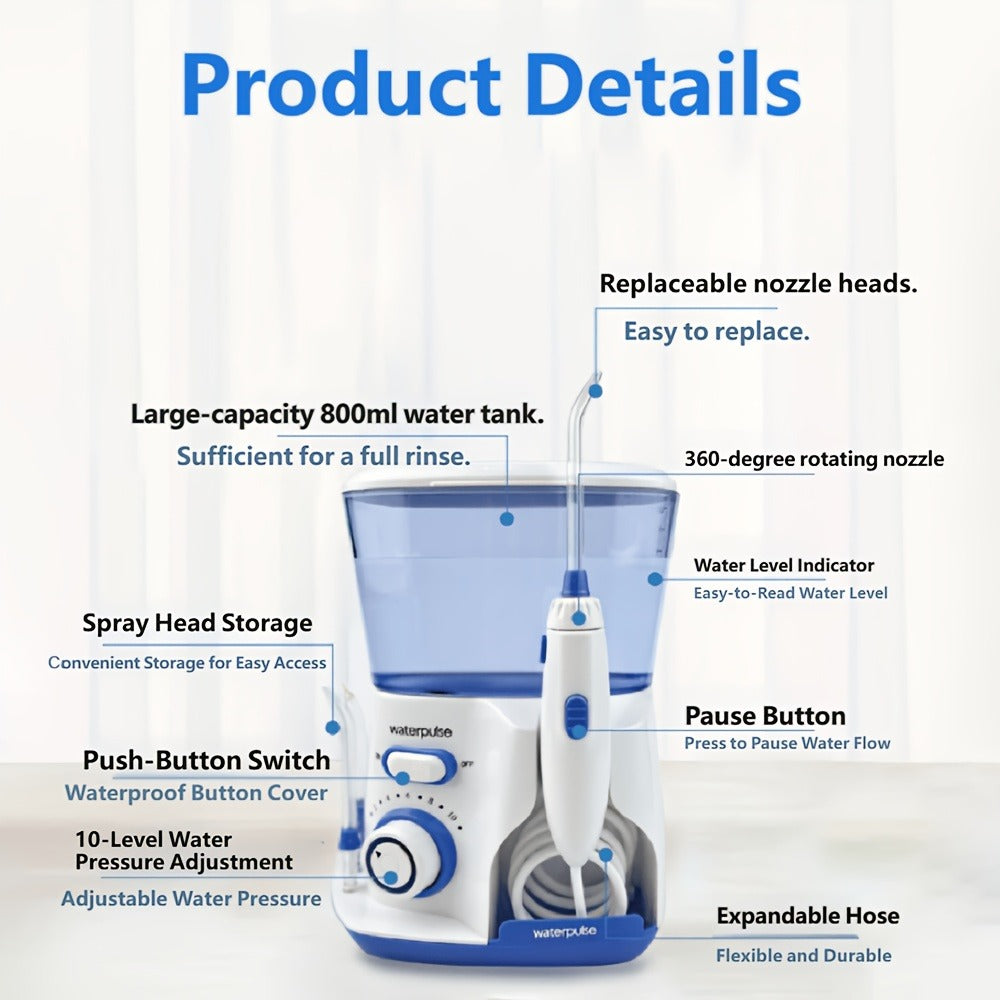 Cordless Water Flosser Electric Oral Irrigator Portable Rechargeable Dental Cleaner – Teeth Cleaning Water