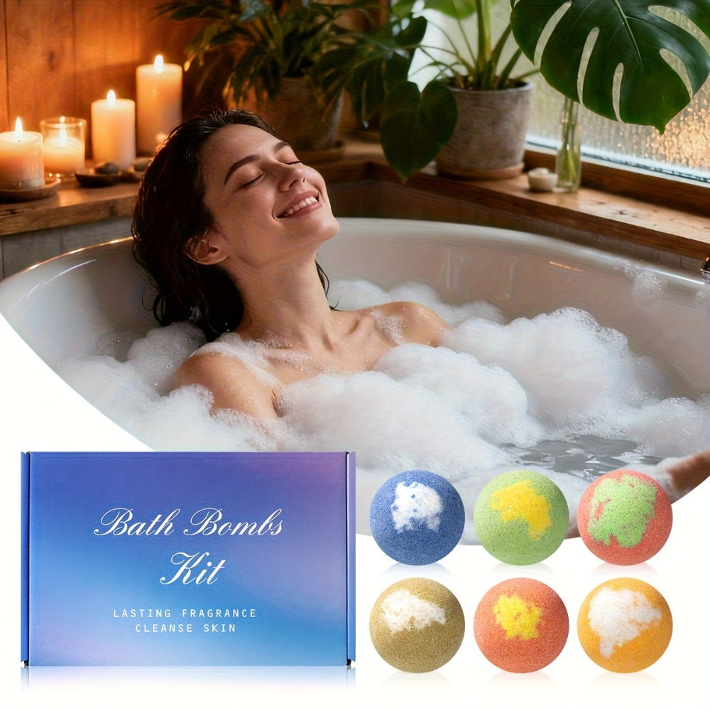 Bath Bombs, 24-Piece Essential Oil Gift Set with 20g Round Fizzers, Assorted Colors and Fragrance Styles