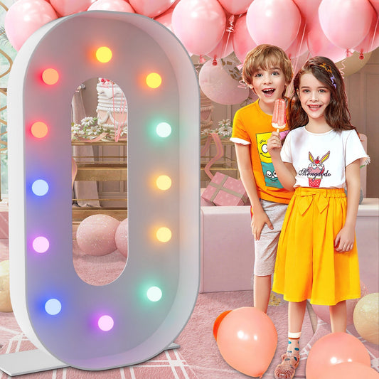 Party Decorations Four-Foot Marquee Number Light with Digits 0–9 or Number 20, 11 Colors and Three Modes