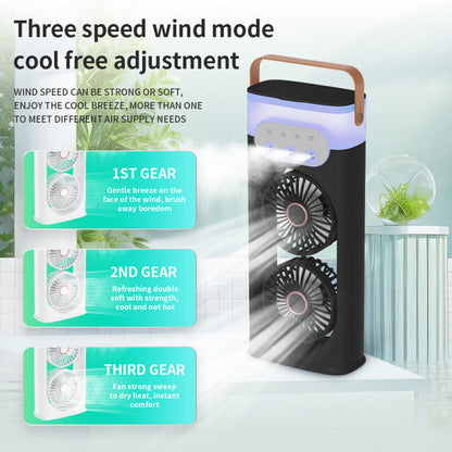 Portable Neck Fan Bladeless Wearable Personal Fan USB Rechargeable Hands-Free Cooling Air Conditioner