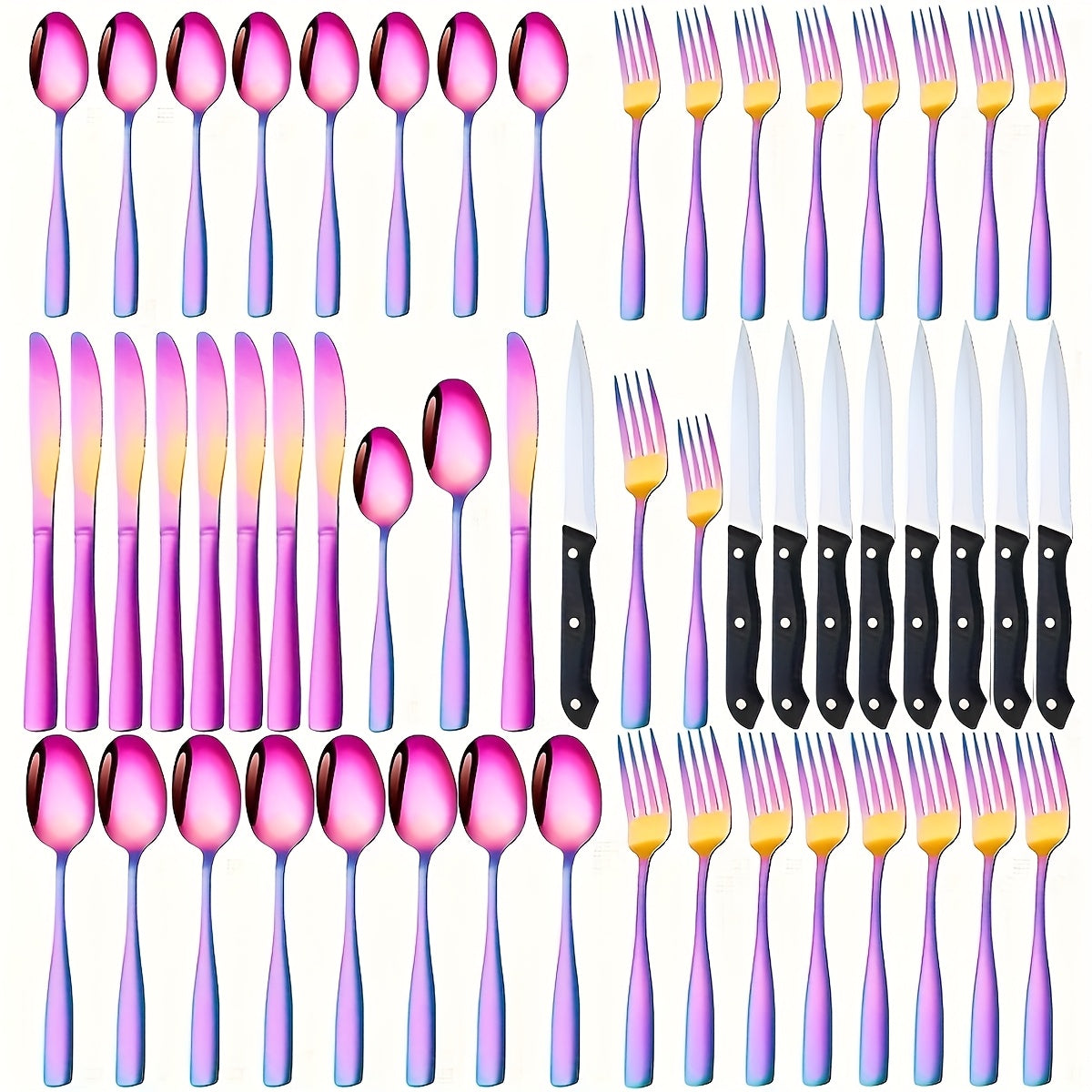 Stainless Steel Flatware Set, Mirror-Polished Cutlery Set for Home & Hotel, Gift Box Included, Silverware for Parties