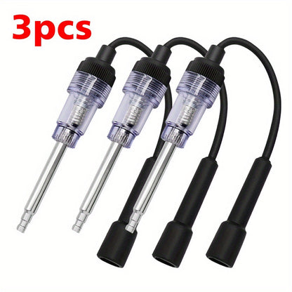 Spark Plug Tester 3-Pack – Automotive Diagnostic Tool with Glowing Bulb Indicator for Cars, Lawnmowers & Small Engines