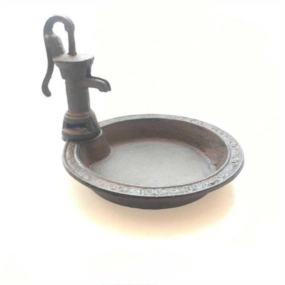 Bird Feeder Cast Iron Water Pump | Outdoor Garden Patio Wild Birds