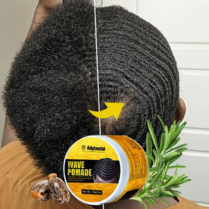 360 Wave Pomade for Men – Wave Control Defining Cream for Layered Waves, Volume & Texture | Non-Greasy, Water-Soluble