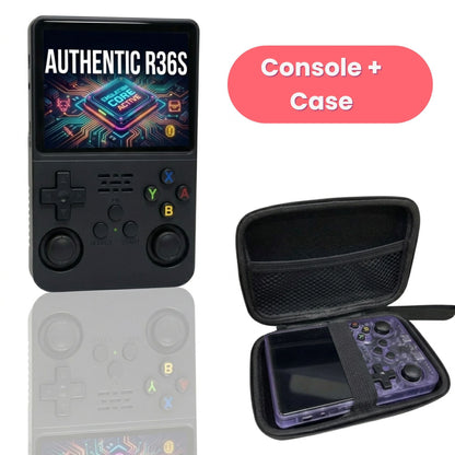R36S Retro Handheld Game Console ArkOS 3.5" IPS Screen 64GB 128GB, Portable Emulator Gaming Device USB-C 10Hr Battery