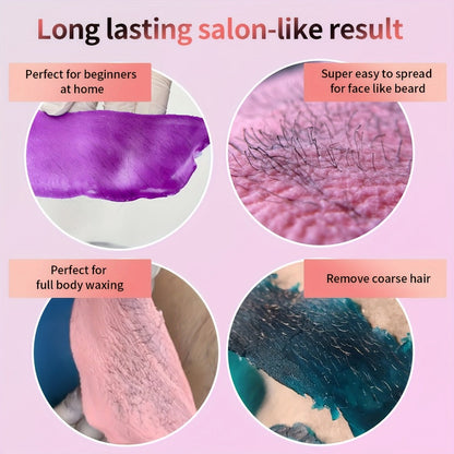 Hard Wax Beads 1000g for At Home Hair Removal, Six Color Choices for Face and Body Waxing for Women and Men