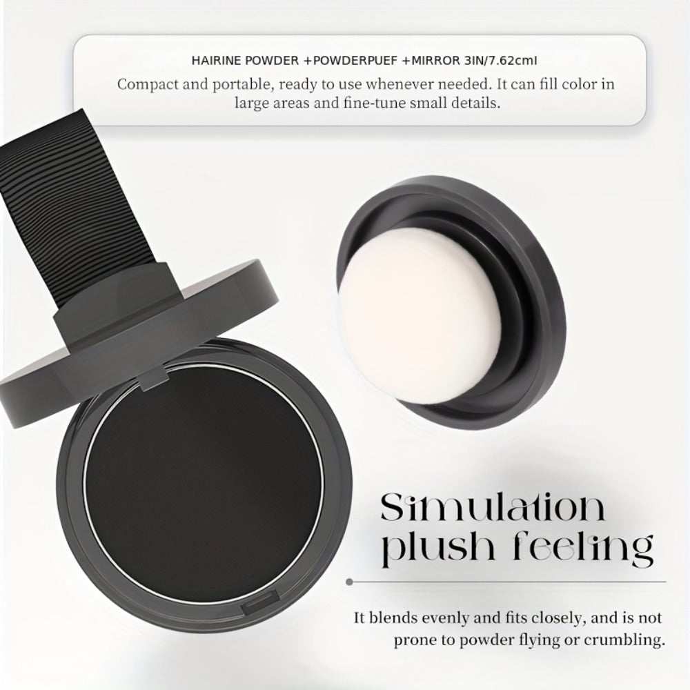 Beard Touch-Up Powder for Men - Instant Gray Coverage Beard Filler for Sparse Patchy Beard for Makeup, Travel and Everyday Vanity Use
