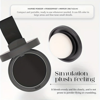 Beard Touch-Up Powder for Men - Instant Gray Coverage Beard Filler for Sparse Patchy Beard for Makeup, Travel and Everyday Vanity Use