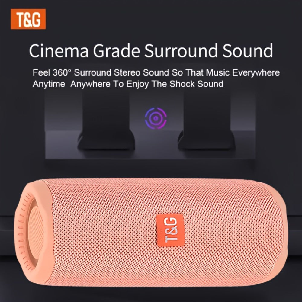 Portable Bluetooth Speaker TG365 with LED, TWS, Mic, FM Radio, TF, USB and AUX in Four Colors