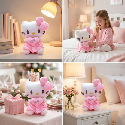 Hello Kitty Heart Plush Doll Kawaii Sanrio Stuffed Animal Cuddly Toy Gift with the Listed Color, Size or Set Options for Everyday Use