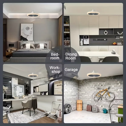 Ceiling Fan Light with Remote Control 3-Speed 3-Color Dimmable LED E26 Base 3000-6500K for Entryways, Bedrooms and Living Spaces