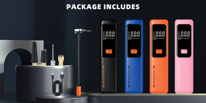 Cordless Tire Inflator Portable Air Compressor – USB-C Rechargeable, Digital Gauge, 3X Fast Inflation for Car Tires, Bikes