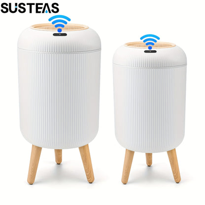 Trash Can Touchless Motion Sensor Garbage Can with Lid 2-Pack 2.64 Gal & 3.17 Gal Smart for Home Cooking, Dining and Outdoor Meals