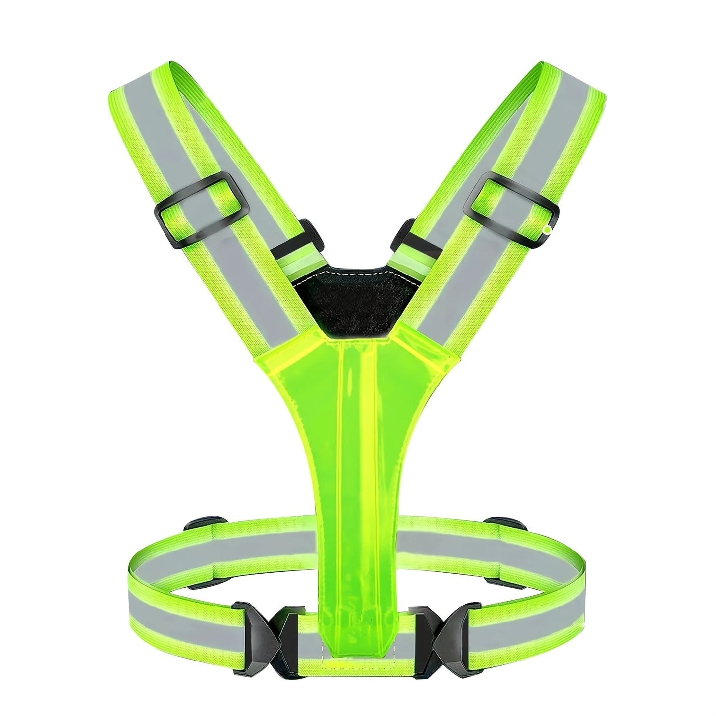 Reflective Running Vest with 3 LED Lighting Modes – High Visibility Safety Vest for Night Running, Walking & Cycling