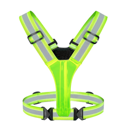 Reflective Running Vest with 3 LED Lighting Modes – High Visibility Safety Vest for Night Running, Walking & Cycling