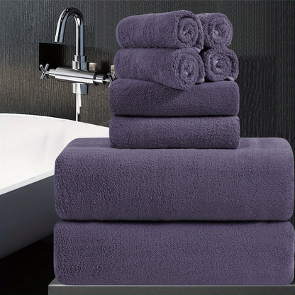 Bath Towels Set 8 Piece 750GSM Oversized 35 x 70 Inch Sheets in 15 Color Options for Home and Guest Use