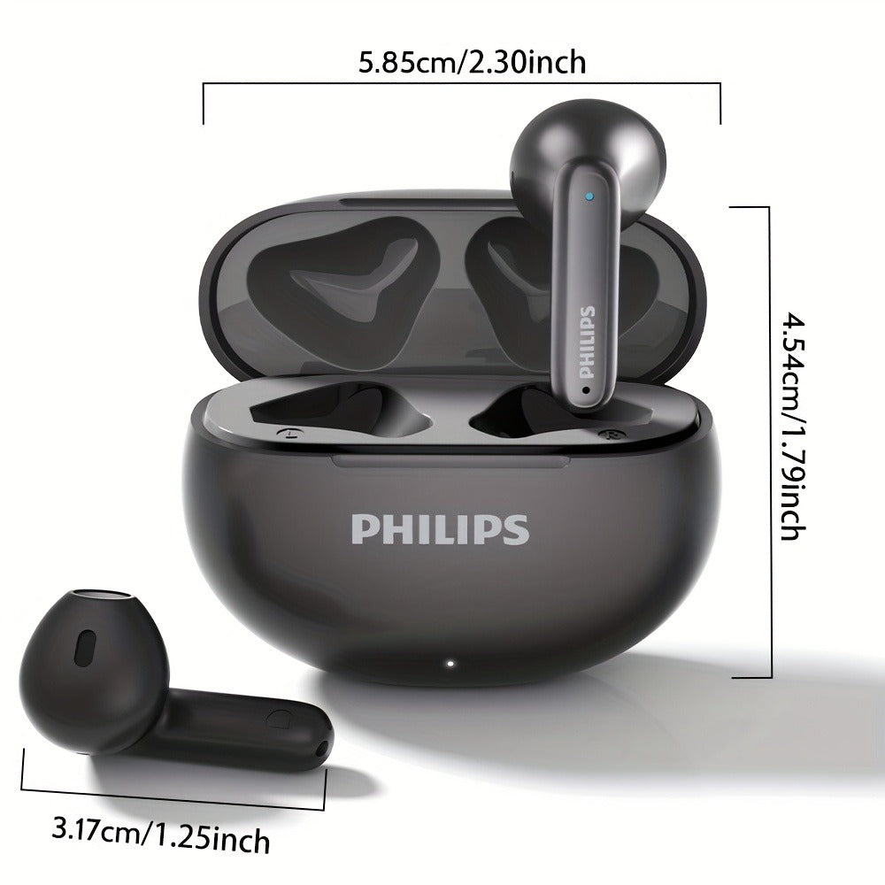 Bluetooth 5.4 Semi-Open Earbuds True Wireless TWS Charging Case Noise Cancelling Mic 20H Playtime for an Everyday Personal Care Routine