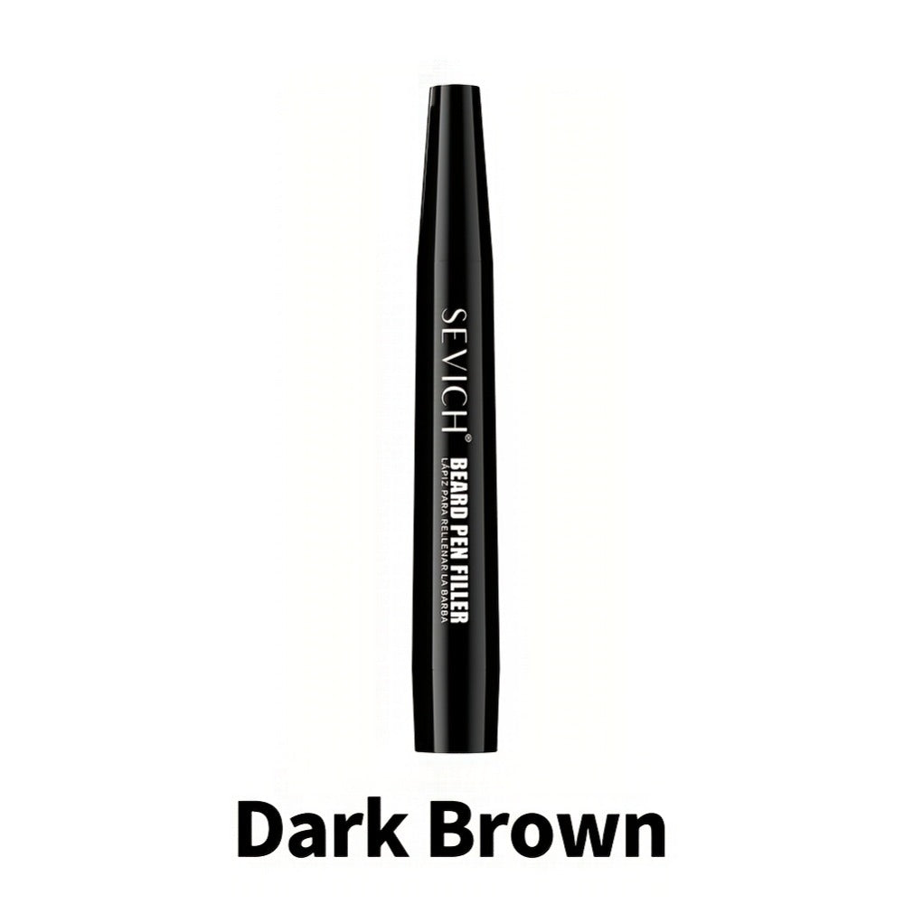 Beard Filler Pencil with Brush, Waterproof Beard Pencil for Fuller Thicker Beard, Fills Sparse Patchy Beard & Mustache