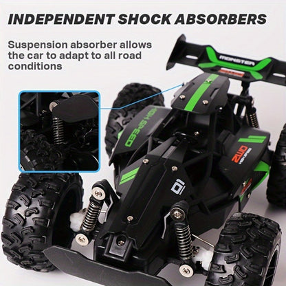 Remote Control Car, 1:18 Scale SUV with 15KM/H Source Speed, 2.4GHz Control, USB Charging and Large Tires