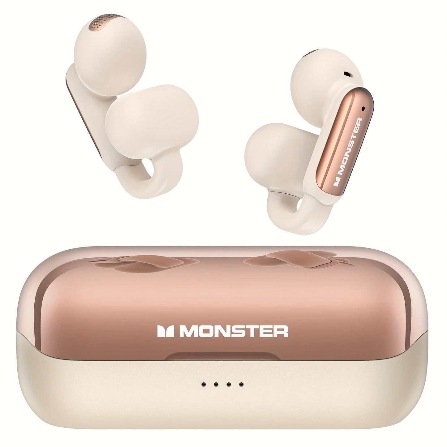 Open-Back Clip-On Wireless Earbuds Environmental Noise Cancellation Touch Control Wireless for an Everyday Personal Care Routine