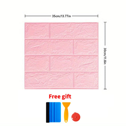 3D Peel and Stick Wood Grain Wallpaper Panels 50/100pcs – Self-Adhesive PVC Foam Wall Tiles