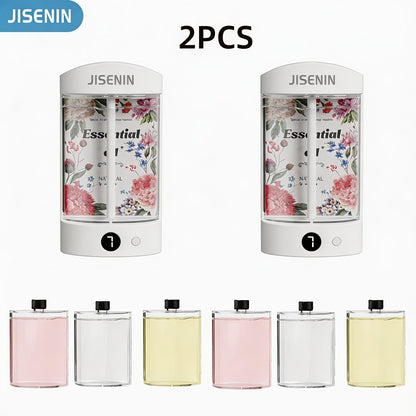 Mini Aroma Diffuser & Humidifier 2-in-1 Portable USB Rechargeable, 7-Level Timer, Silent Operation
