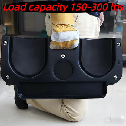 Rolling Knee Pad with Wheels & Built-In Tool Tray – Cushioned Kneeling Platform for Mechanics, Carpenters & Flooring Work