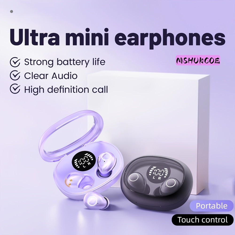 Invisible Sleep Earbuds Bluetooth 5.4 Mini Ultra Compact True Wireless for an Everyday Personal Care Routine