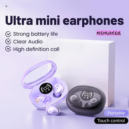 Invisible Sleep Earbuds Bluetooth 5.4 Mini Ultra Compact True Wireless for an Everyday Personal Care Routine
