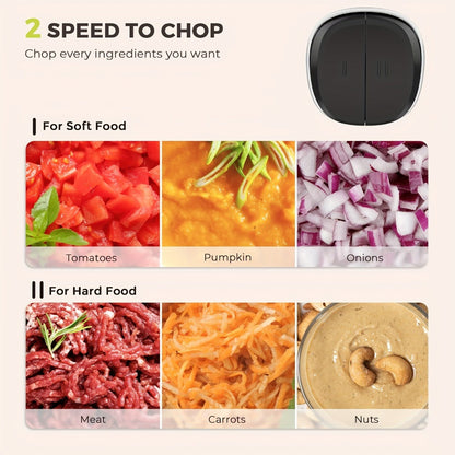 Mini Food Processor with Compact Motor Head, Two-Speed Top Control and Three Bowl-and-Blade Set Options
