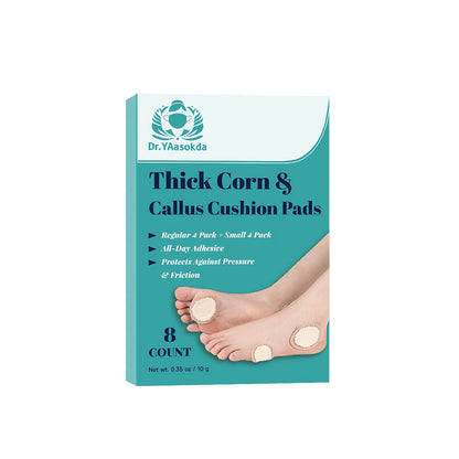 Corn & Callus Cushion Pads - Self-Adhesive Foam Pads for Foot Heel Toe, Friction-Reducing Corn Pads