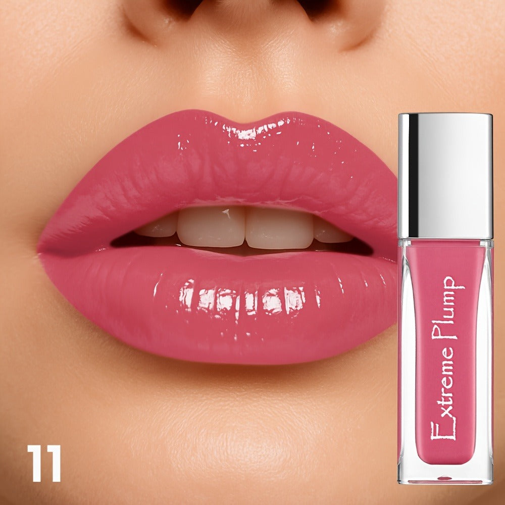 Lip Gloss for Women, Water Gloss Non-Sticky Formula, Sheer Nude Pink Shimmer Tint, Sweatproof Smooth Comfortable Wear