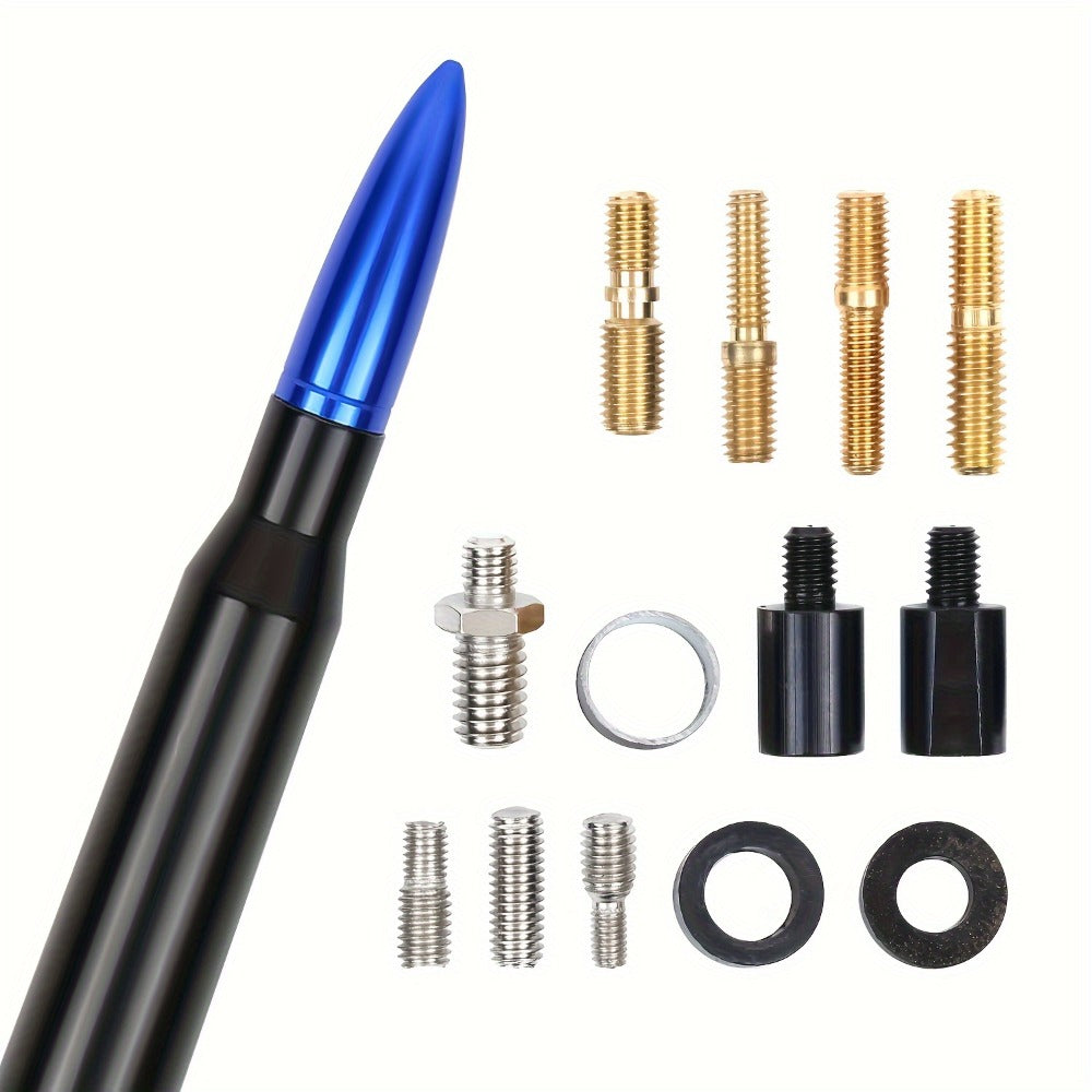 Short Car Antenna 5.3 Inch – Carbon Steel Universal Fit AM FM Signal Booster Stub Antenna Replacement for Cars Trucks SUVs