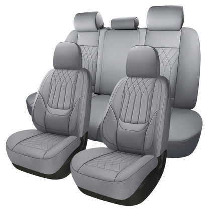 Car Seat Covers PU Leather Full-Coverage Set with Two-Front or Five-Seat Configuration Options