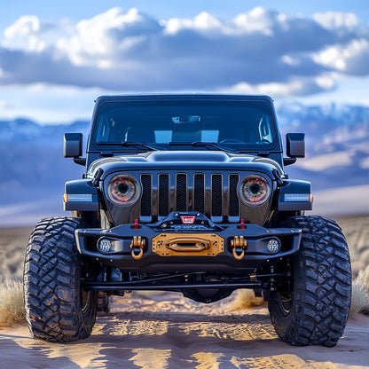 3D Beast Eye Headlight Stickers – Funny Car Headlight Decals for Jeep Round Headlights, Truck Body, Bumper & Window Decoration