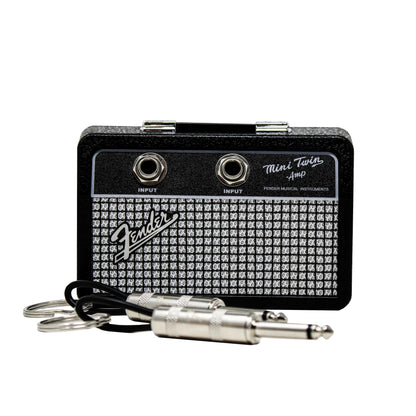 Fender Jack Rack Mini Guitar Amp Key Holder by Pluginz Licensed Wall Mount Keychain Rack for Entryways, Bedrooms and Living Spaces