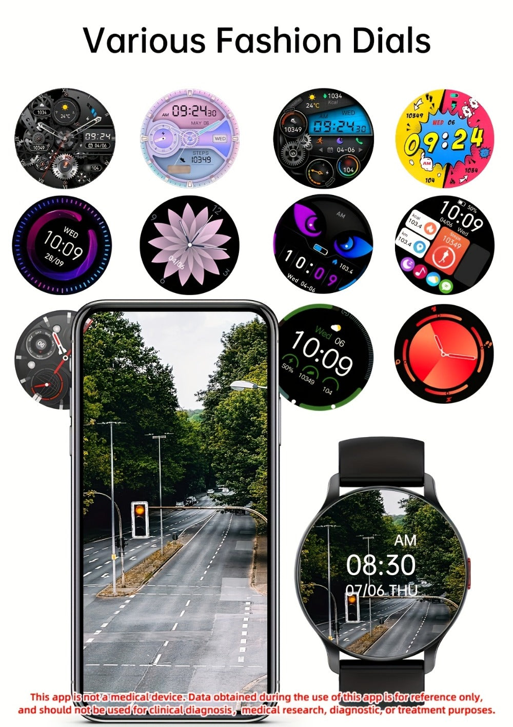 Smartwatch AMOLED for Men SENBONO 1.43" HD Bluetooth Calling, 100+ Sport Modes, DIY Custom Watch Face, Heart Rate Sleep Blood Oxygen
