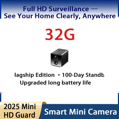 Security Camera Mini 1080P Pan-Tilt Model with Dual-Band WiFi, Infrared Night Vision and Optional 32GB Card Bundles
