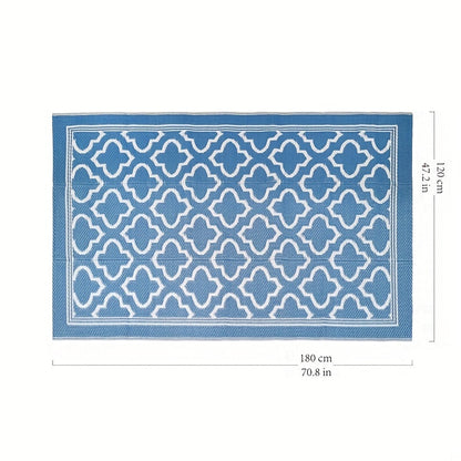 Outdoor Mat | Reversible Foldable Polypropylene RV Camping Patio Picnic
