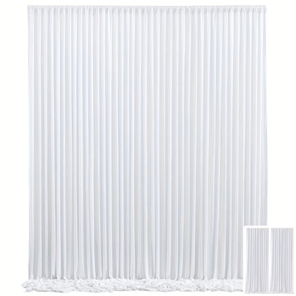 Party Backdrop Curtains 2pcs 59x118 Inch with Poles Wrinkle-Resistant Non-Transparent Fabric for an Everyday Personal Care Routine