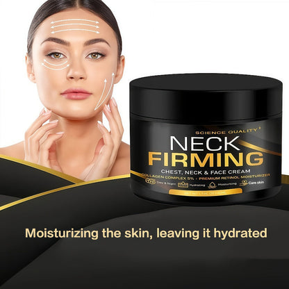 Neck Cream with Retinol Collagen & Hyaluronic Acid 50ml - Day Night Lifting Tightens Crepey Skin on Face Chest & Neck for Women
