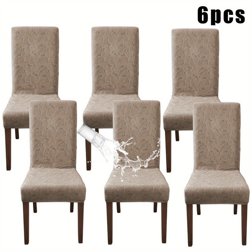 Stretch Dining Chair Covers Set of 4/6 – Plant Print Slipcovers for Dining Room Kitchen Chairs, Elastic Parsons Chair Protector, Home Decor