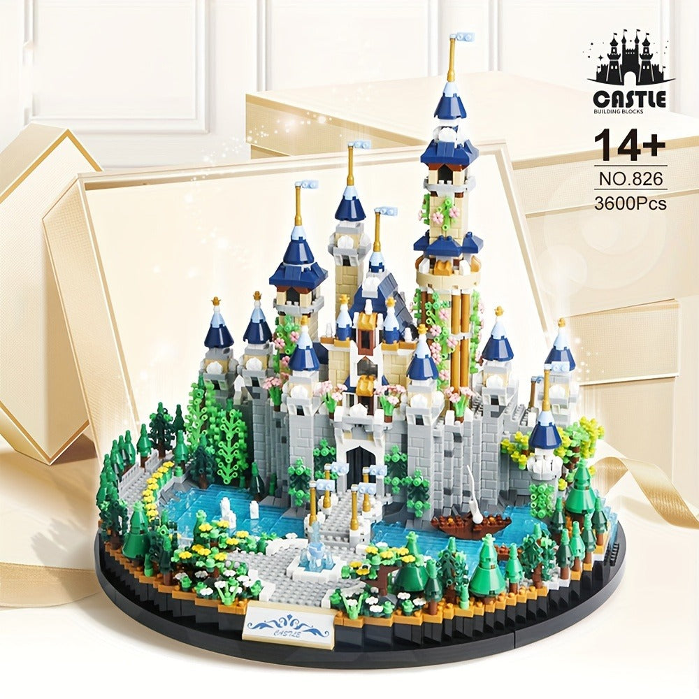 3600PCS Princess Castle Building Blocks Fairytale Palace STEM Micro Brick Architecture Kit for Girls Ages 8+
