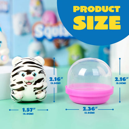 Mochi Squishy Toys 20 Pack, Slow Rising Cute Animal Squishies Bulk Party Favors for Kids, Classroom Prizes