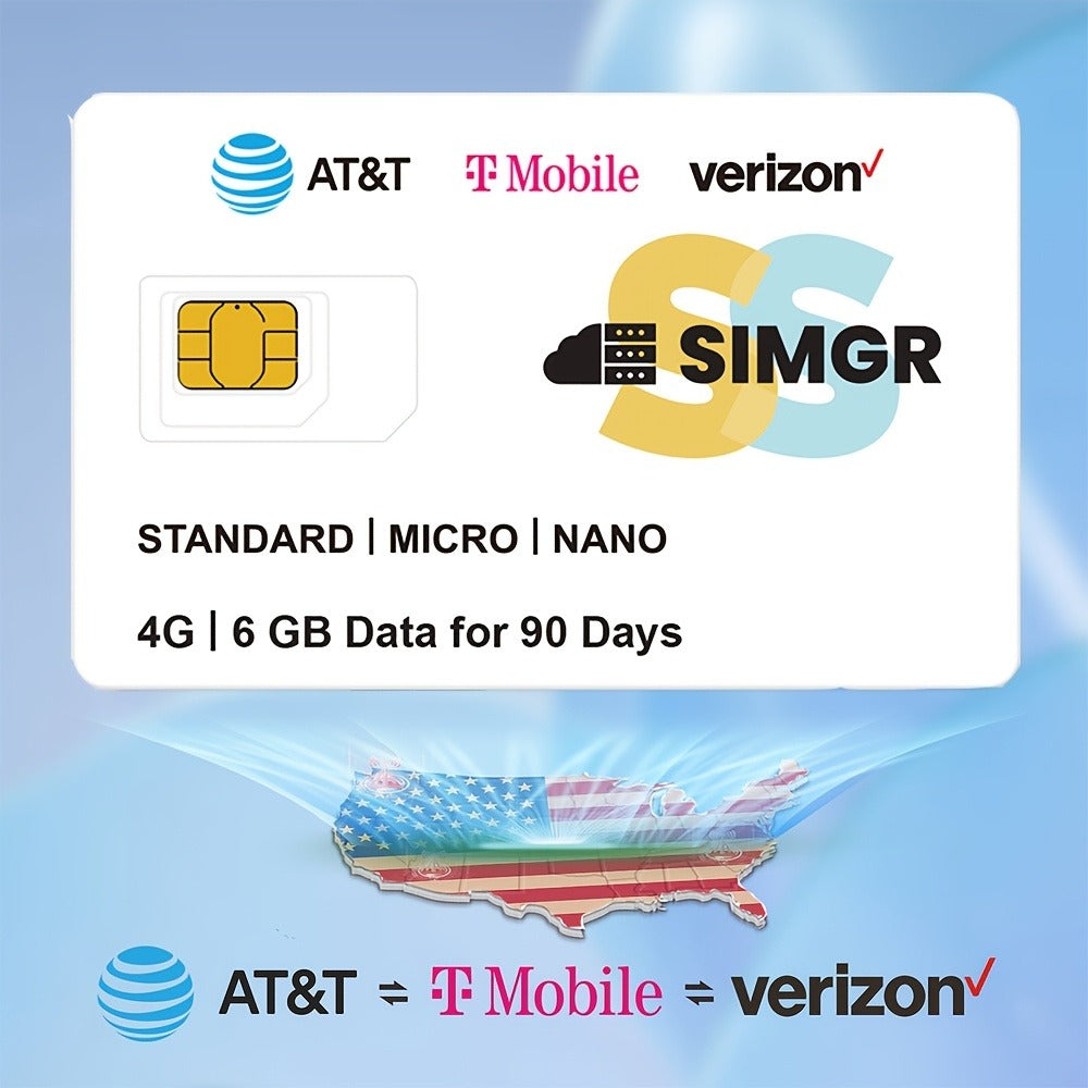 Triple Network SIM Card USA 4G LTE SIMGR AT&T T-Mobile & Verizon Auto-Select for an Everyday Personal Care Routine